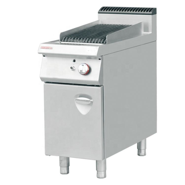 E-RQH-900S Adjustable Lava Rock Grill Commercial Gas Charboiler Stainless Steel