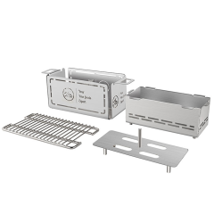 FH300 Portable Charcoal Grill Stainless Steel Outdoor Food Truck and Patio Use