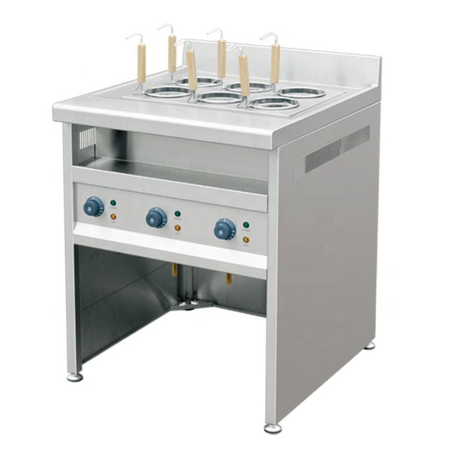Electric Noodle Cooker E-DM-6T Six-Basket 6kW Stainless Steel Commercial Unit