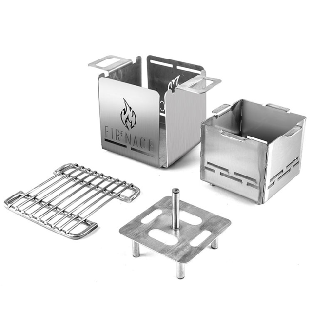 FH300 Portable Charcoal Grill Stainless Steel Outdoor Food Truck and Patio Use