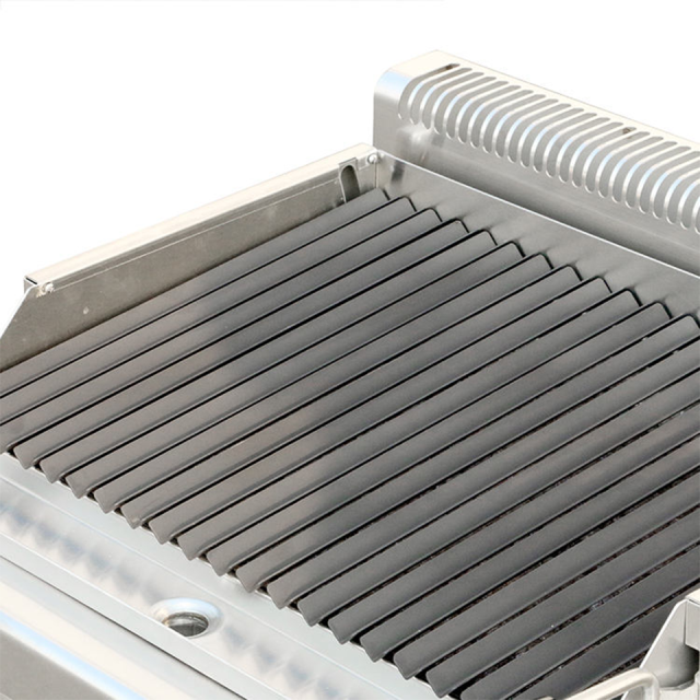 E-RQH-700X Electric Lava Rock Grill Commercial Stainless Steel