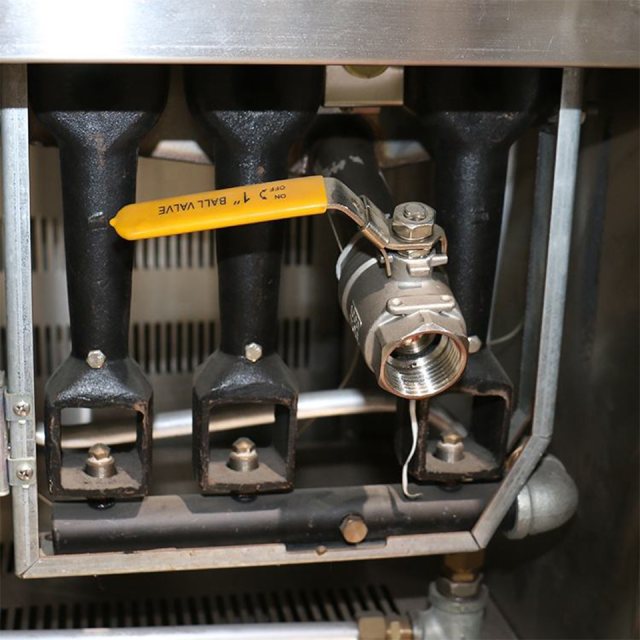 HKE-DZ-900S Commercial Gas Deep Fryer 15.5kW Stainless Steel 17-20L