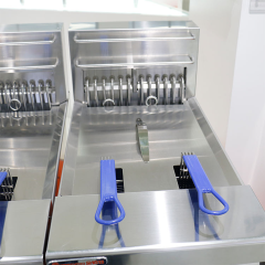 E-DZE-400G-2 Electric Deep Fryer 55kW Stainless Steel Standing Frying Unit