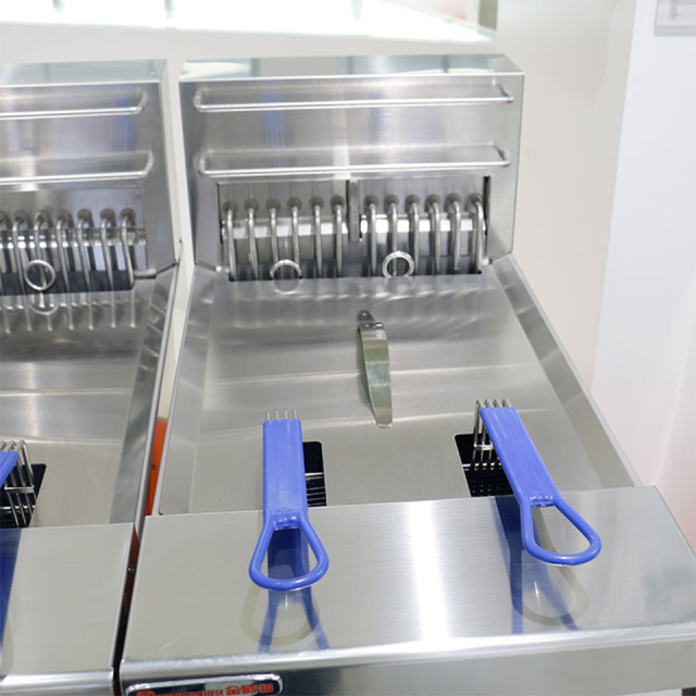 E-DZE-400G-2 Electric Deep Fryer 55kW Stainless Steel Standing Frying Unit