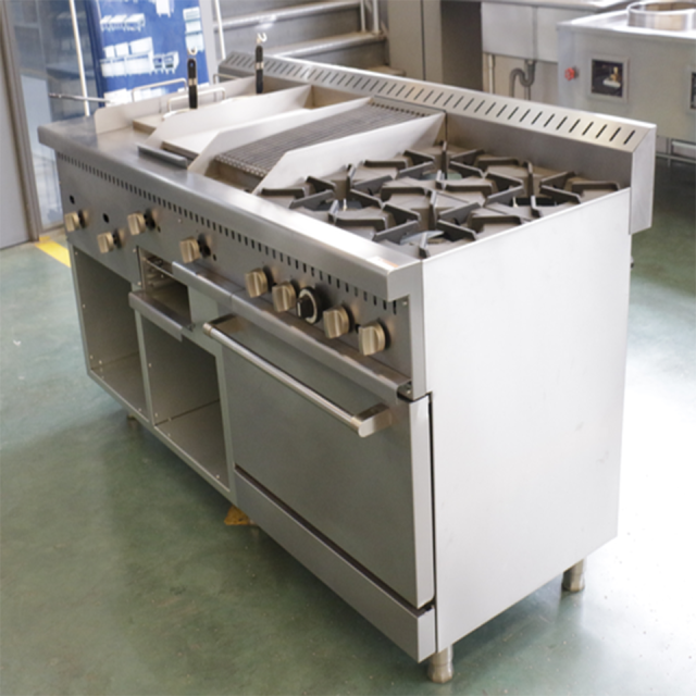 MZHL-72 Multi-Station Gas Cooking System High Volume Commercial Kitchens