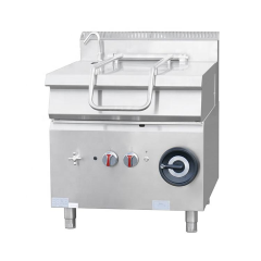 XKE-DCG-900 Commercial Tilting Gas Braising Pan 15kW Stainless Steel