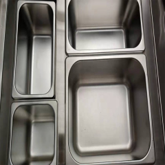 E-DT-600 Bain Marie Buffet Hot Soup Food Warmer Stainless Steel