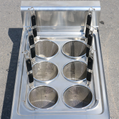 E-RQM-700X Commercial Gas Noodle Boiler 12 Baskets Stainless Steel