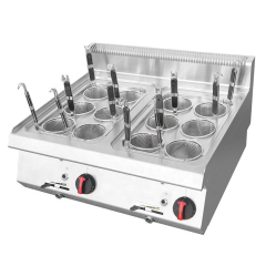 E-RQM-700X Commercial Gas Noodle Boiler 12 Baskets Stainless Steel