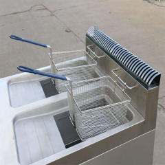 XKE-DZ-900 Dual Basket Electric Deep Fryer 24kW Commercial Kitchen Use