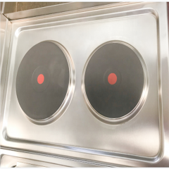 E-DS-700X Commercial 4-Burner Electric Cooktop Stainless Steel 9.2 kW