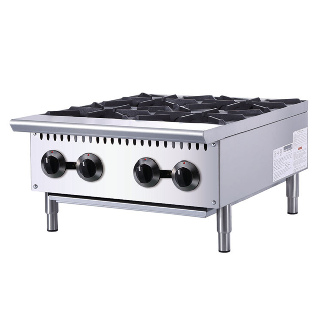 E-RQB Tabletop Gas Range Stainless Steel 2 4 6 Burners Electronic Ignition