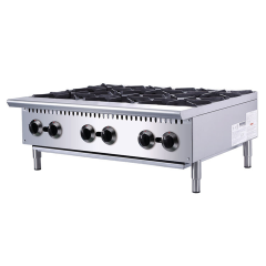 E-RQB Tabletop Gas Range Stainless Steel 2 4 6 Burners Electronic Ignition