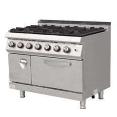 High-Power Gas Range E-RQB-700-6AG Stainless Steel 38.8KW Commercial Cooker