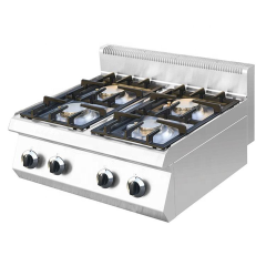 Commercial Gas Range E-RQB-700X and E-RQB-1200X with Safety Flame Protection