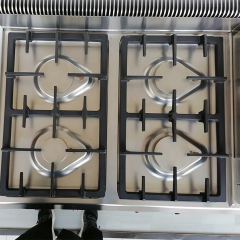 Commercial Gas Range E-RQB-700X and E-RQB-1200X with Safety Flame Protection