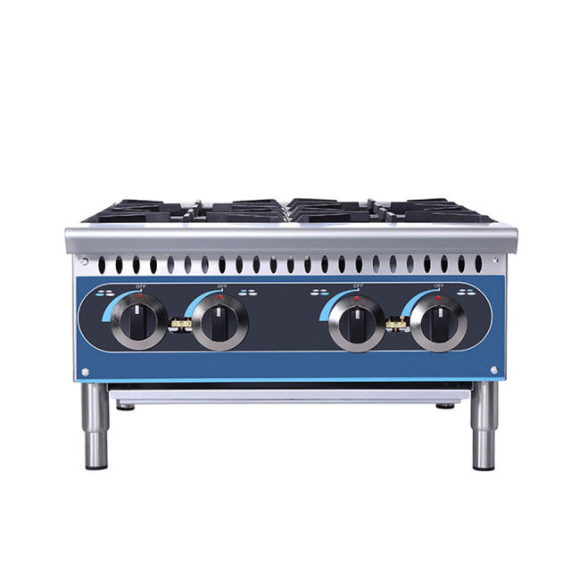 KB-HP36-M 6 Burner Gas Range 44kW Stainless Steel with Electronic Ignition