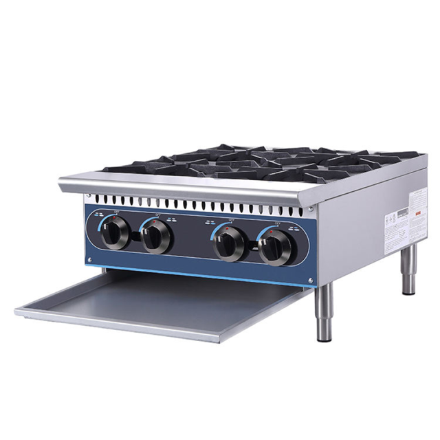 KB-HP36-M 6 Burner Gas Range 44kW Stainless Steel with Electronic Ignition