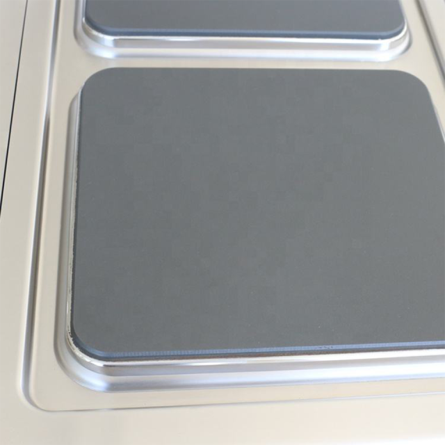 6 Burner Electric Range with Integrated Oven for Catering and Restaurant Use