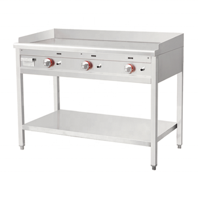 E-RQP Series Floor Standing Gas Griddle 16mm Thick Plate for Restaurants
