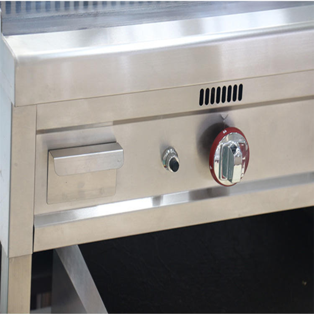 E-RQP Series Floor Standing Gas Griddle 16mm Thick Plate for Restaurants