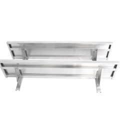 Double Wall Mount Stainless Steel Flat Shelf for Commercial Kitchens and Restaurants