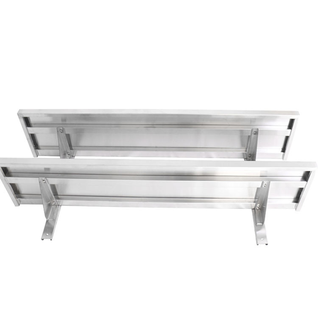 Double Wall Mount Stainless Steel Flat Shelf for Commercial Kitchens and Restaurants