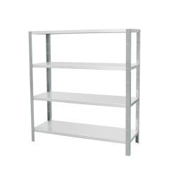 Durable Stainless Steel Solid Sheet Shelving Rack for Restaurants Hotels Bakeries