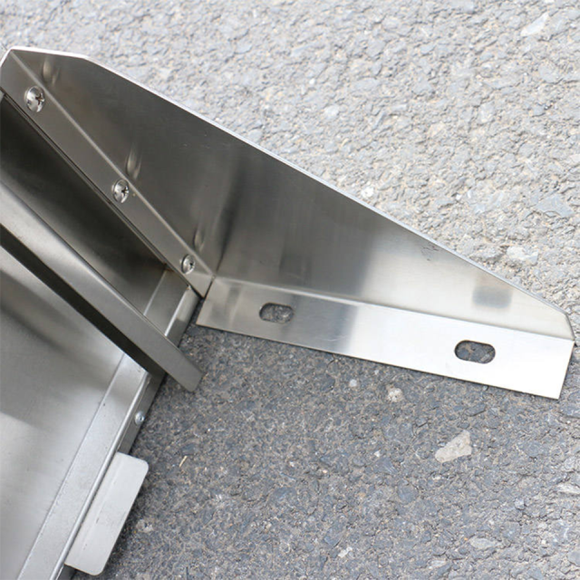 Stainless Steel Wall-Mounted GN Pan Holder Solid Shelf for Commercial Kitchens