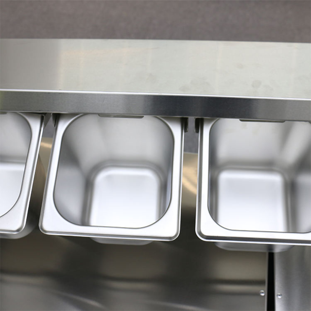 Stainless Steel Wall-Mounted GN Pan Holder Solid Shelf for Commercial Kitchens