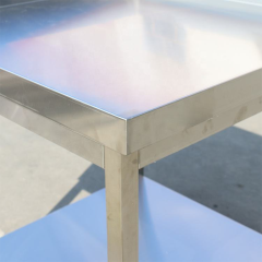 Stainless Steel Double-Tier Work Table Heavy-Duty for Restaurants and Catering