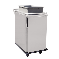 Stainless Steel Service and Cleaning Trolley for Dish Collection and Food Return