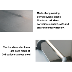 Commercial Catering Plastic Trolley TLTO3 5090 Three Layers with Braked Wheels