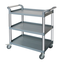 Commercial Catering Plastic Trolley TLTO3 5090 Three Layers with Braked Wheels