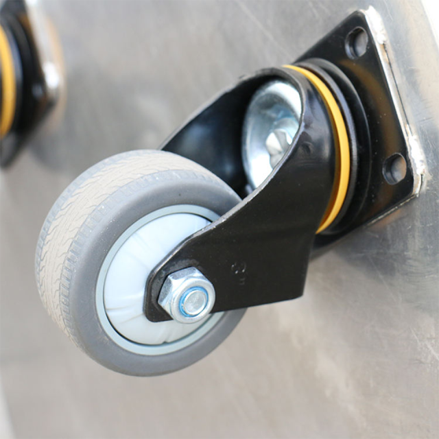 Stainless Steel Wheeled Waste Bin 50 to 100L LJT Series for Professional Kitchens