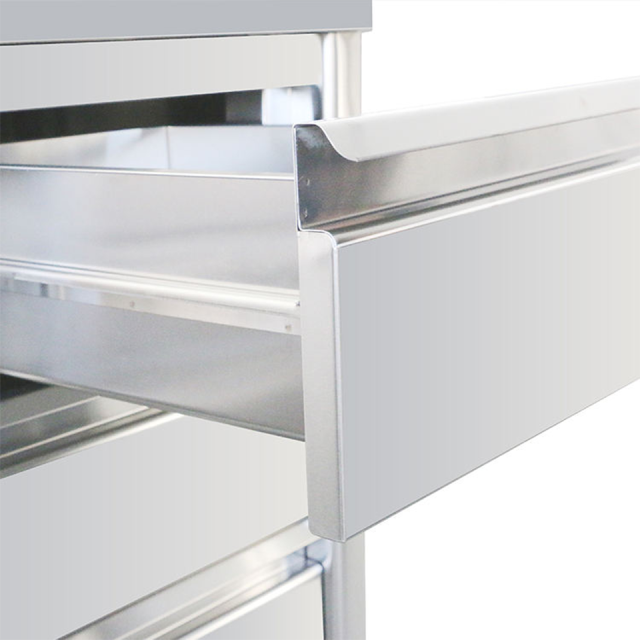 Stainless Steel Drawer Center Island Worktable for Commercial Kitchens