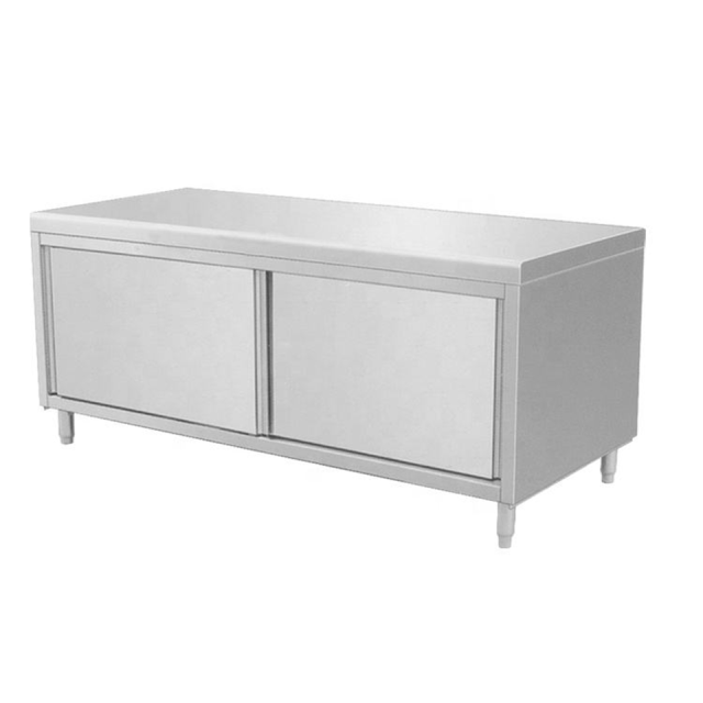 OBSLMGZT Stainless Steel Cabinet with Sliding Doors for Restaurants & Hotels