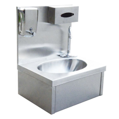 Stainless Steel Knee-Operated Hand Wash Sink XTSC-SP Single Bowl for Kitchens