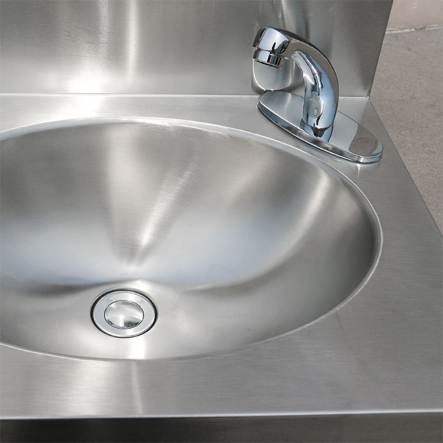 Stainless Steel Knee-Operated Hand Wash Sink XTSC-SP Single Bowl for Kitchens