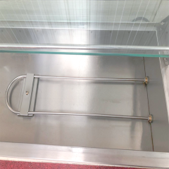 D-DT-6 Electric Bain Marie 6-Tray Countertop Food Warmer with Glass Guard