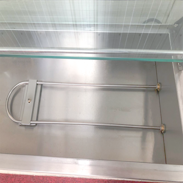 D-DT-6 Electric Bain Marie 6-Tray Countertop Food Warmer with Glass Guard