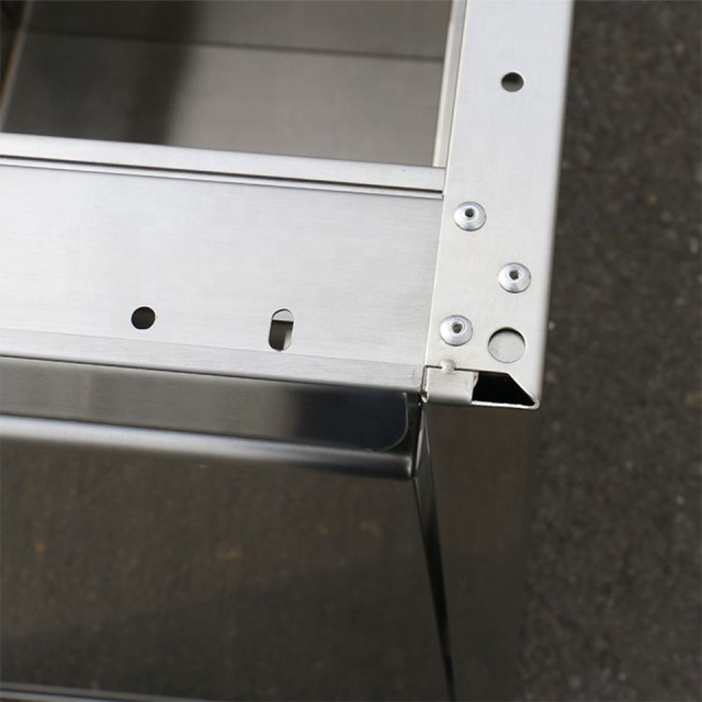 3-Tier Stainless Steel Kitchen Storage Drawer for Commercial Food Service