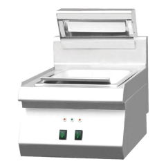 Electric Fry Holding Warmer with Dual Lamps for Fast Food and Snack Bars