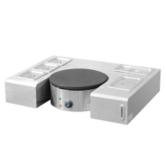 E-DE-Y Electric Crepe Maker with Removable Top Countertop for Café and Dessert Shop