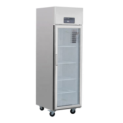 Single-Door Upright Beverage Refrigerator KS0.5G Series for Beer and Drink Display