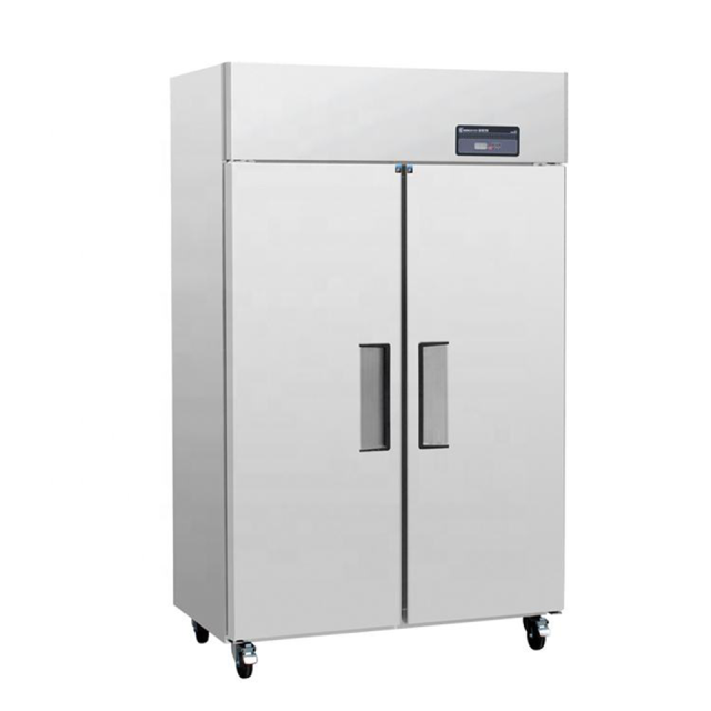 Large Capacity Double-Door Upright Refrigerator Freezer for Restaurants and Hotels