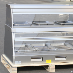 Commercial Food Display Warmer E-BWG-6P-B Two Level for Restaurant and Bakery Use