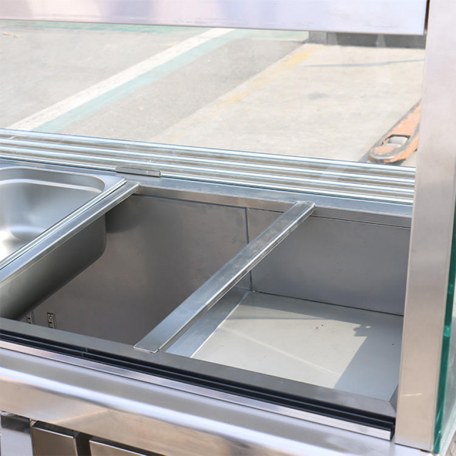 Commercial Glass Display Refrigerator 0–8°C for Supermarket Produce and Bakery