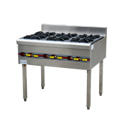 Commercial Gas Stove 6 Burners for Restaurant Kitchens 30kW