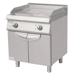 Commercial Electric Flat Griddle on Cabinet for Restaurant and Catering 9kW